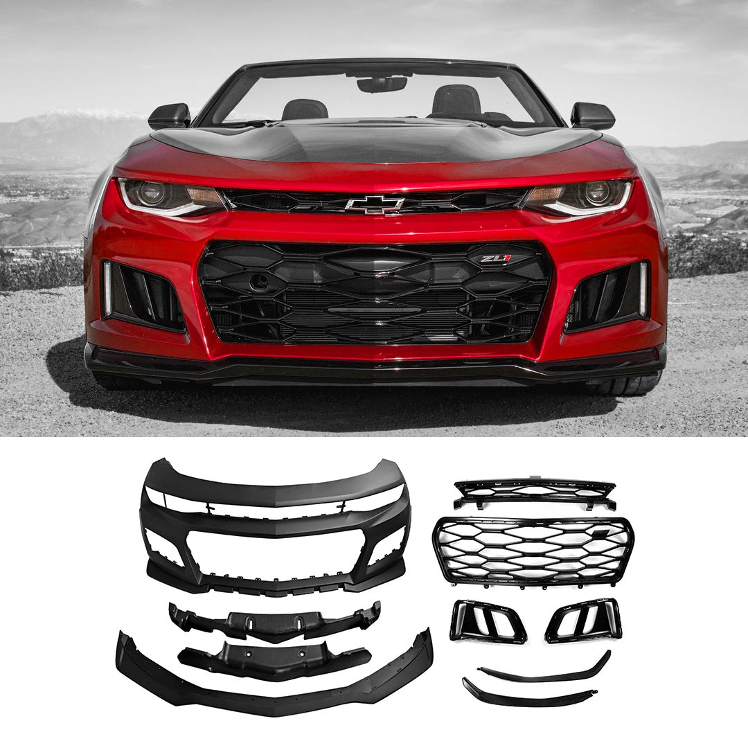 Parachoques delantero estilo Chevrolet Camaro/ZL1 2019-2023 para modelos LT/LS/SS