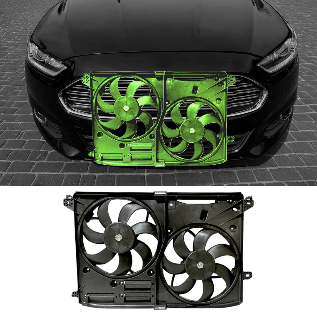 2013-2016 Ford Fusion / OEM Style Fan Assembly w/Shroud