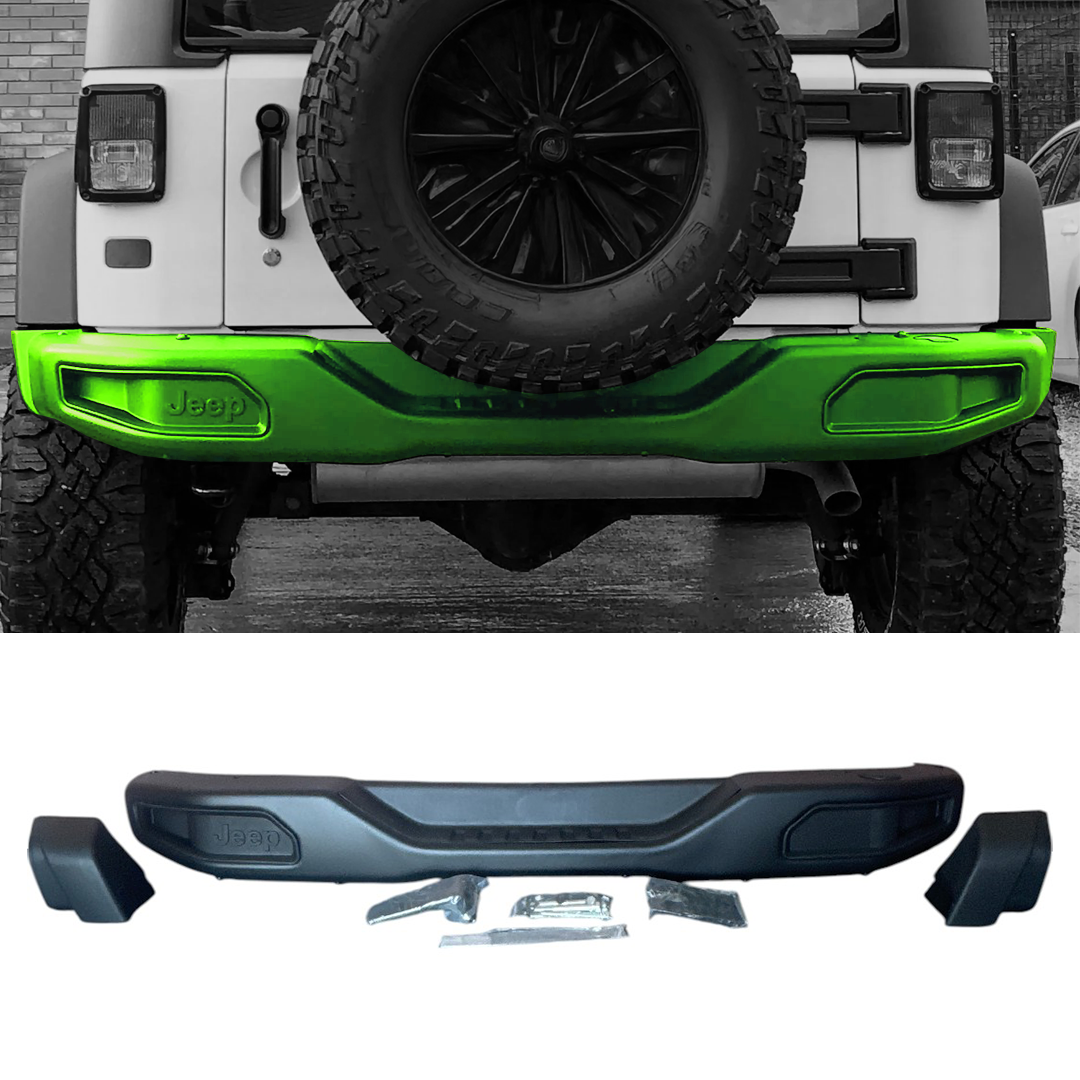 2007-2017 Jeep Wrangler JK / Rubicon Style Rear Bumper Steel