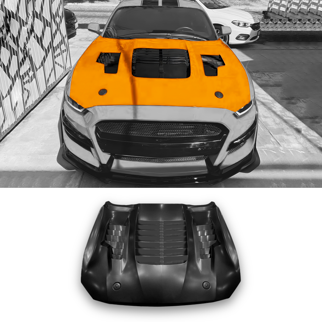 Capó de aluminio estilo KR para Ford Mustang / GT500 2018-2023