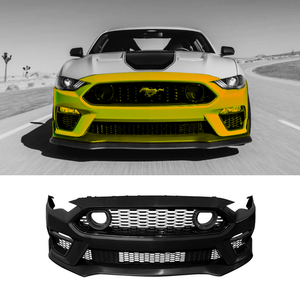 2018-2023 Ford Mustang / Mach 1 Style with Grille Led Light Front Bumper