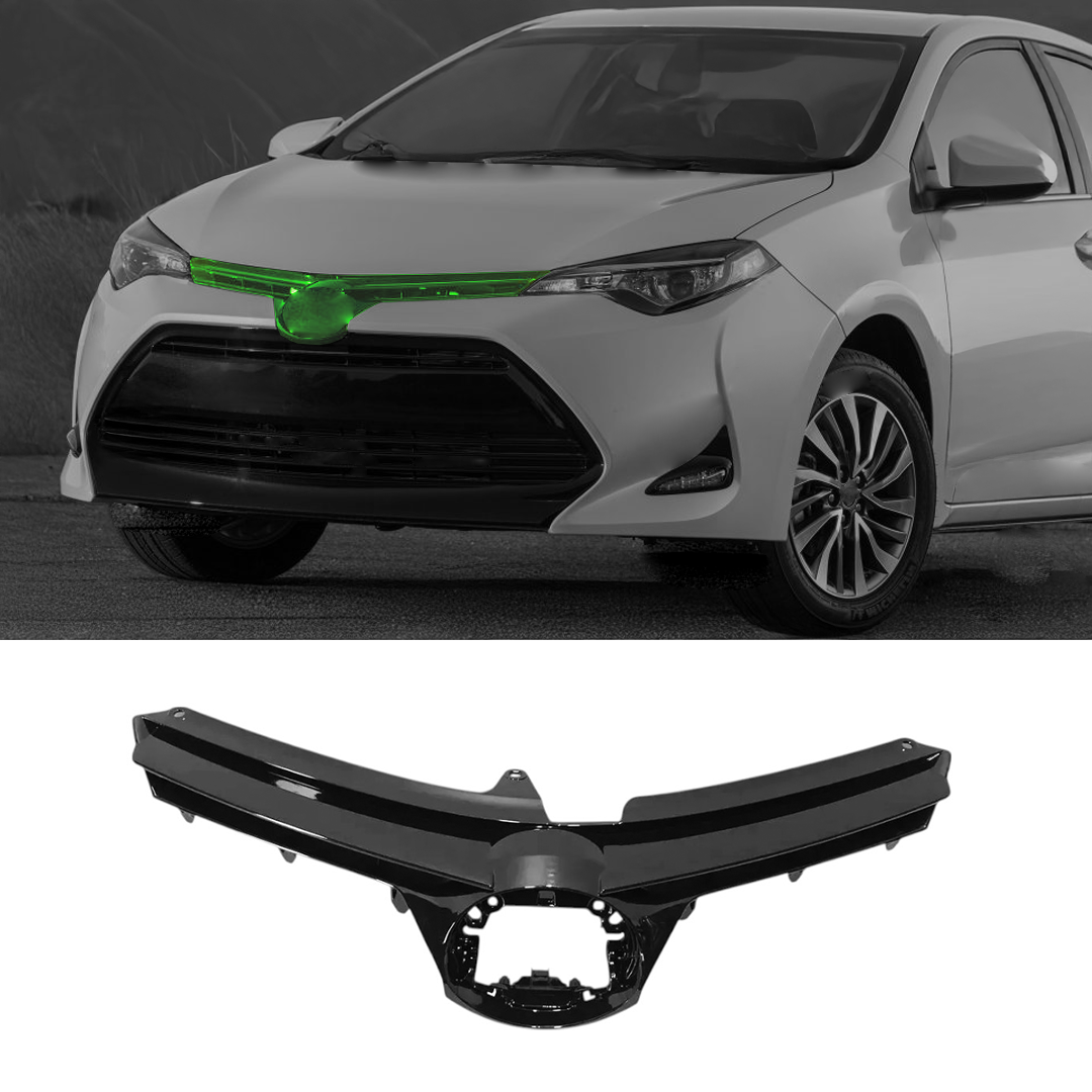 2017-2019 Toyota Corolla / LE OEM Style Front Bumper Upper Grille