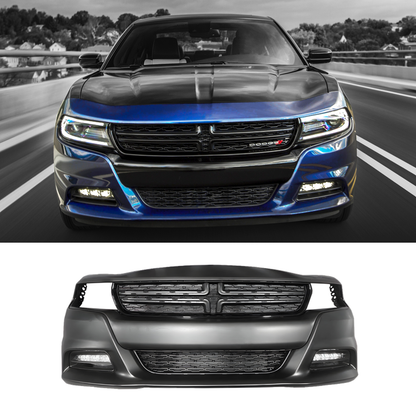 2015-2023 Dodge Charger / SXT Style Front Bumper with Fog Lights 2015-2023 Dodge Charger / SXT Style Front Bumper with Fog Lights