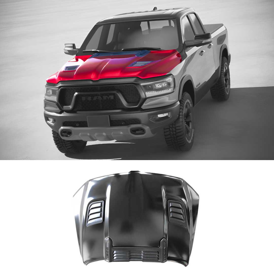 2019 - 2021 Dodge RAM 1500 DT / DT Style Aluminum Hood