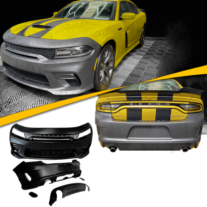 2015-2023 Dodge Charger 21+SRT Style Front and Rear Bumper Body Kit
