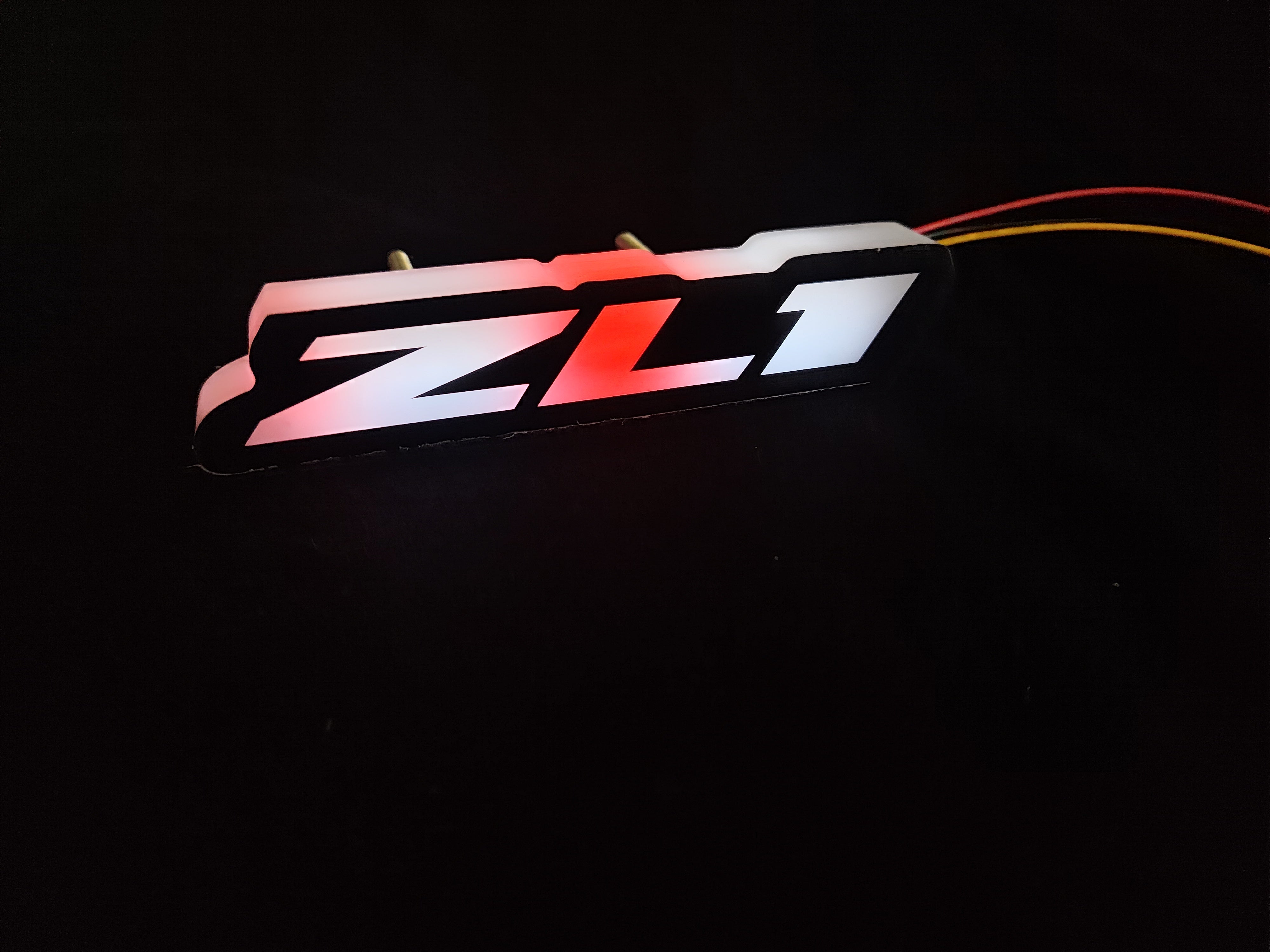 Chevrolet ZL1 Emblem Logo RGBW Flow Series LED Badge