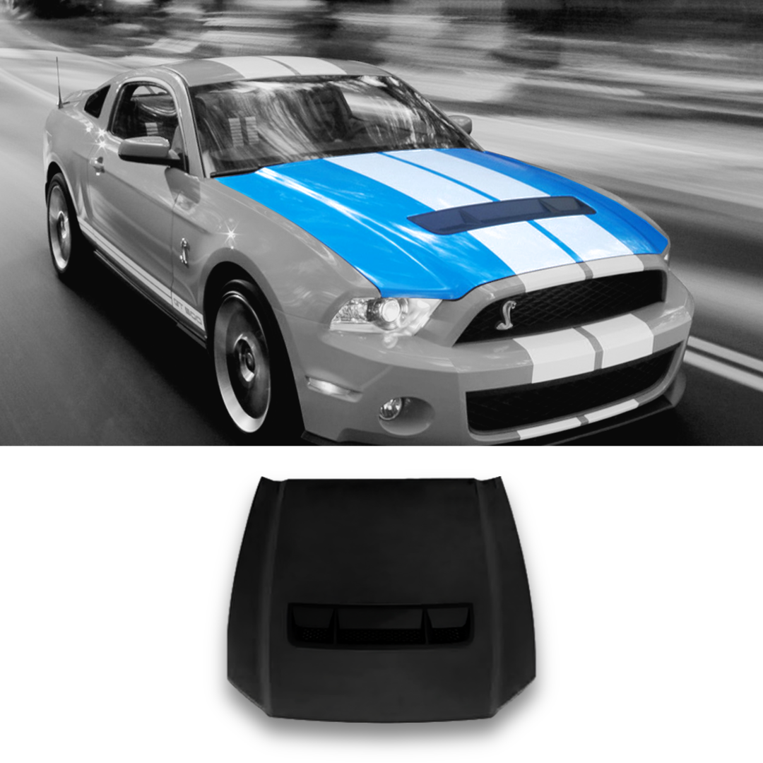 Unpainted Factory Style Hood Scoop For 2010-2014 Ford Mustang - Grey Primer