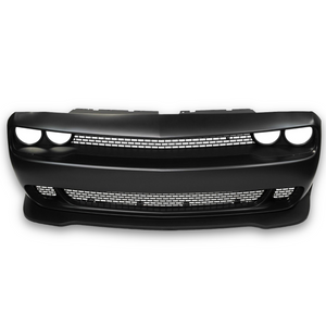 2015-2023 Dodge Challenger / Hellcat Style Front Bumper w/ Grille & HC Lip Unpaint