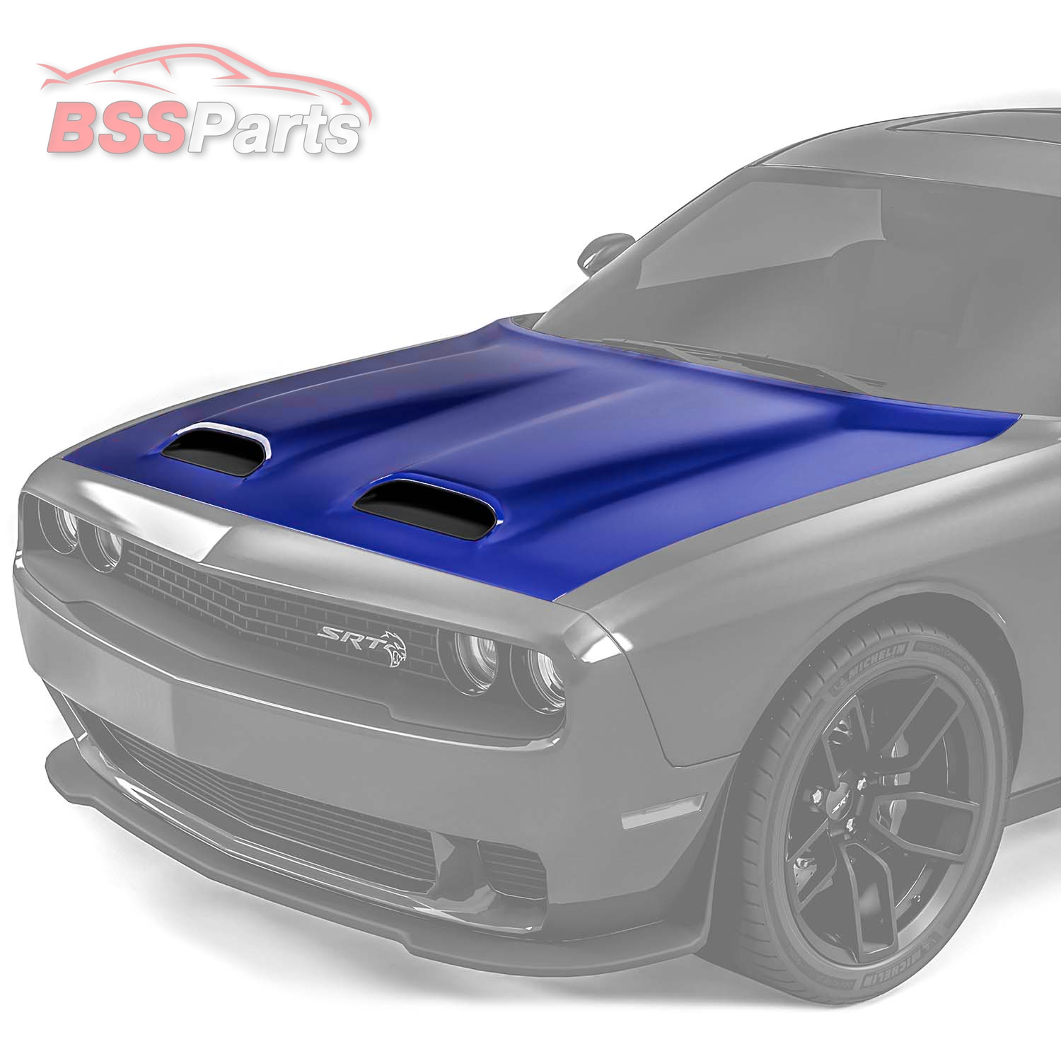 2008 2023 Dodge Challenger SRT Hellcat Redeye Style Dual Snorkel A 2008-2023-dodge-challenger-srt-hellcat-redeye-style-dual-snorkel-a