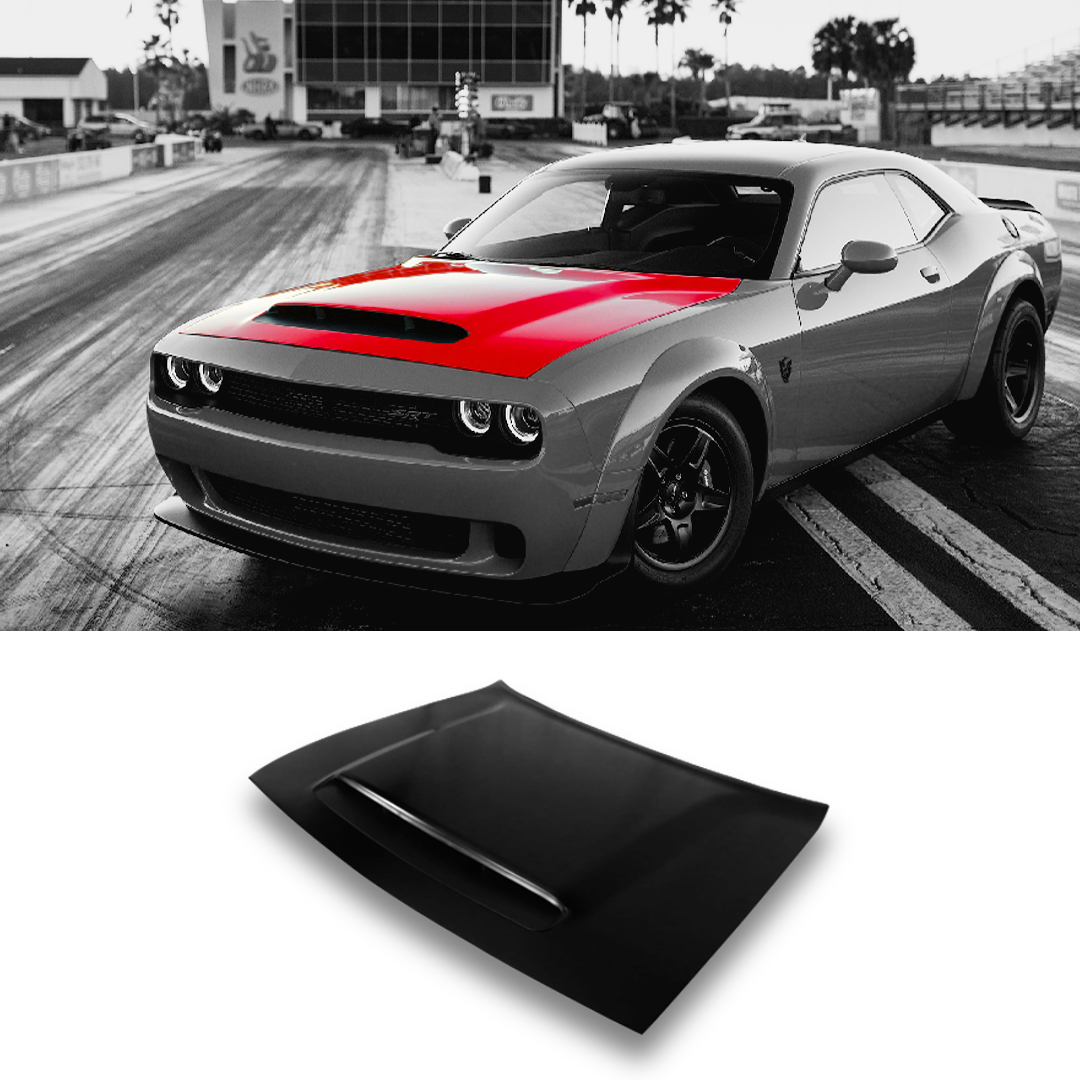 For 2008-2023 Dodge Challenger Aluminum Front Hood Panel with vented For 2008-2023 Dodge Challenger Aluminum Front Hood Panel with vented