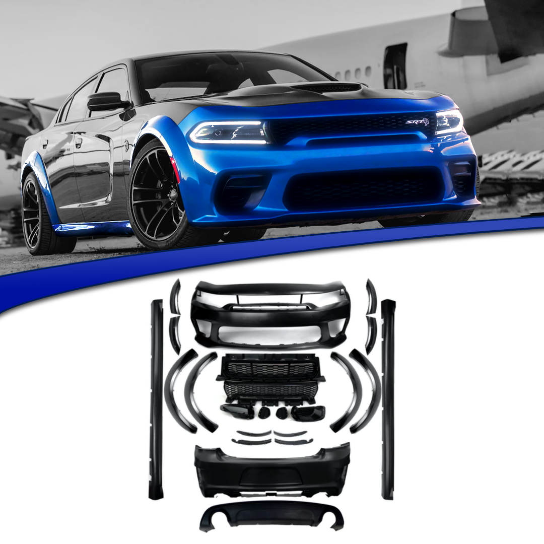 2015-2023 Dodge Charger Full Complete / SRT Hellcat Widebody Kit Front and Rear Bumper