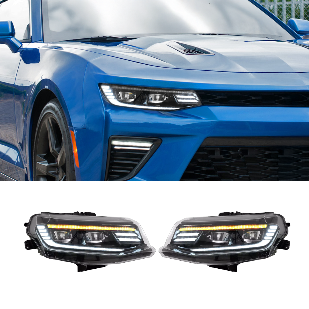 Pair 2016-2024 Chevrolet Camaro / LED Projector Headlights