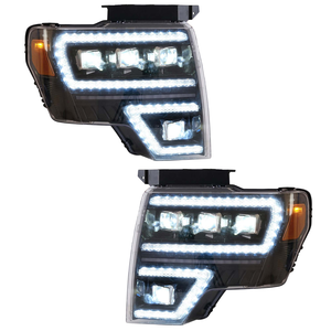 Pair 2009-2014 Ford F-150 / LED Projector Headlights