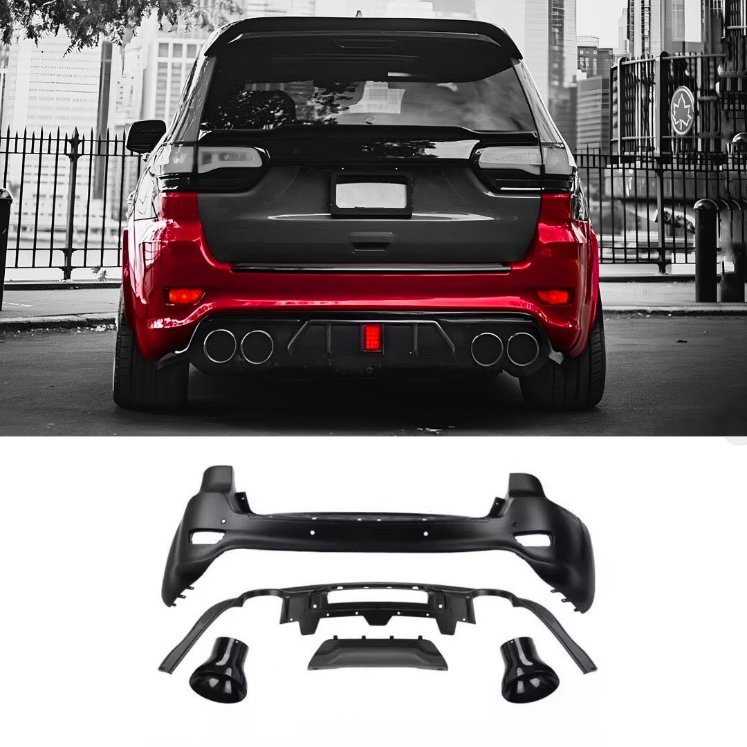 2014-2021 Jeep Grand Cherokee / SRT Style Rear Bumper with Diffuser