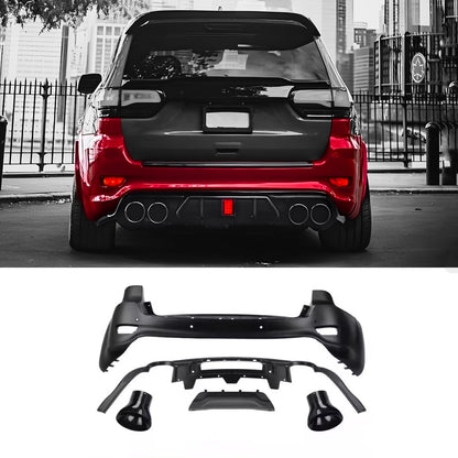2014-2021 Jeep Grand Cherokee / SRT Style Rear Bumper with Diffuser