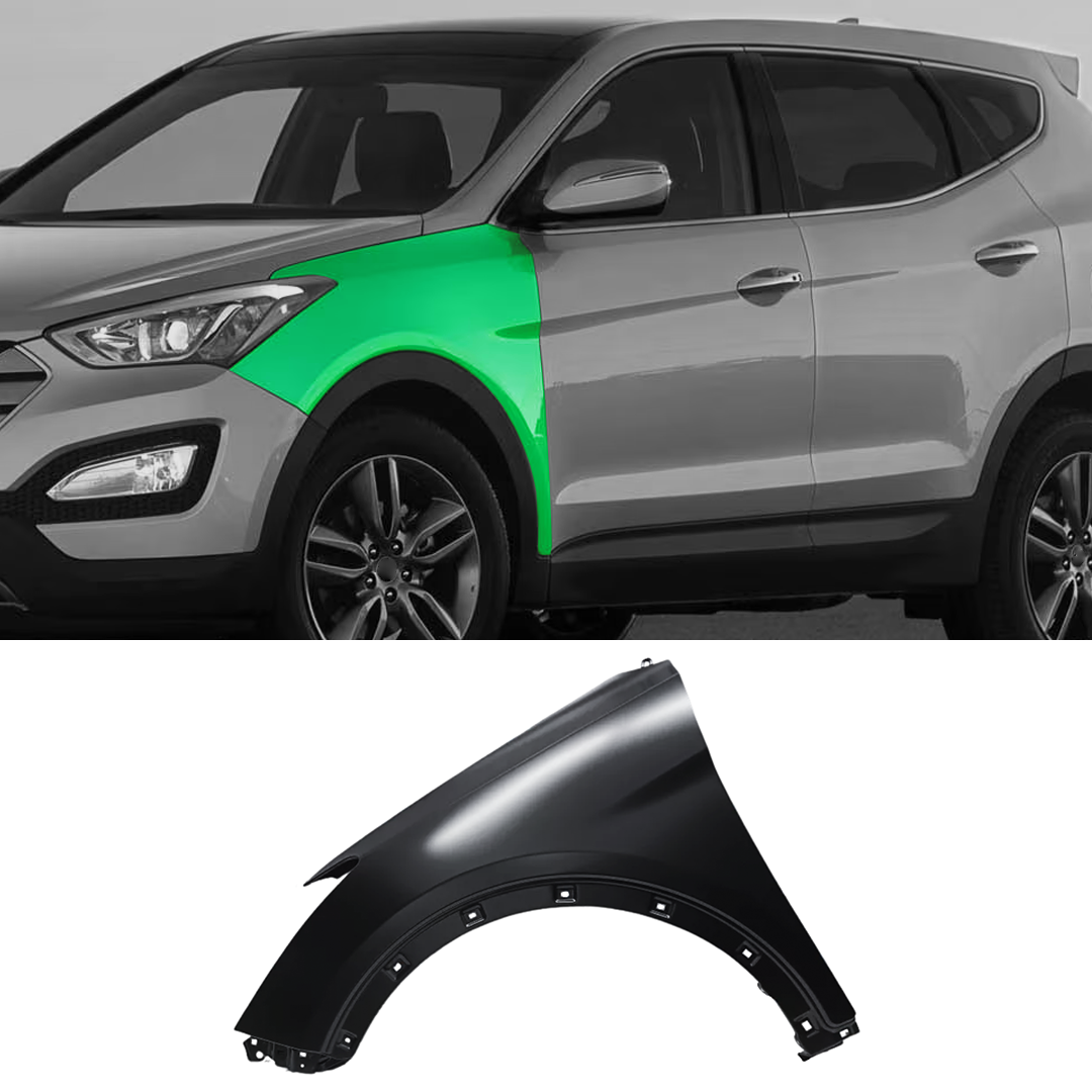 2013–2019 Hyundai Santa Fe / OEM Style Steel Left Front Fender