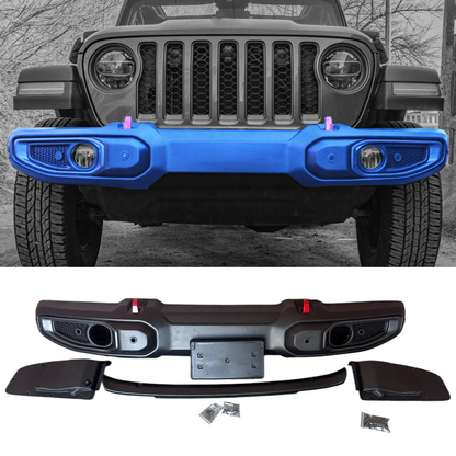 2018-2024 Jeep Wrangler JL / 10th Anniversary Style Front Bumper Steel