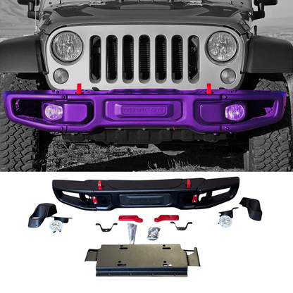 2007-2017 Jeep Wrangler JK / Rubicon Style Front Bumper Steel