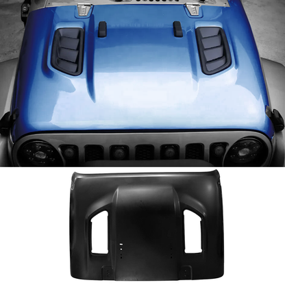2007-2017 Jeep Wrangler JK / Offroad 10th Anniversary New JL Style Steel Hood
