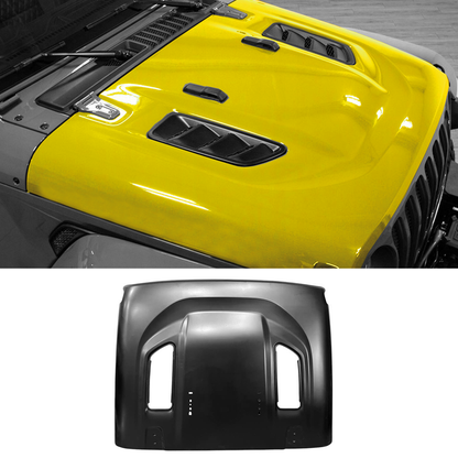 2018-2024 Jeep Wrangler JL / Rubicon Style Steel Hood