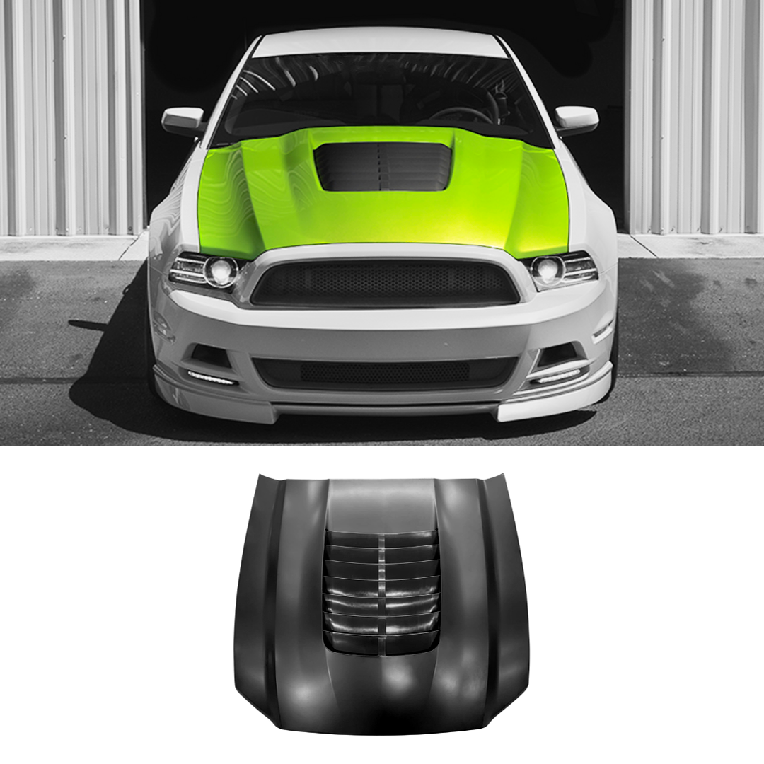 2010-2014 Ford Mustang / GT500 & 13-14 GT V6 Style Aluminum Hood