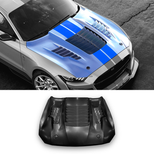 2018 - 2023 Ford Mustang / GT500 KR Style Aluminum Hood