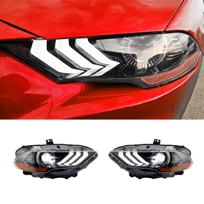 Pair 2018-2023 Ford Mustang / LED Headlights