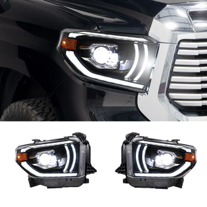Pair 2014-2021 Toyota Tundra / LED Headlights with LED Lens