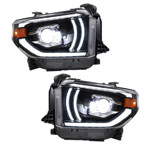 Pair 2014-2021 Toyota Tundra / LED Headlights with LED Lens