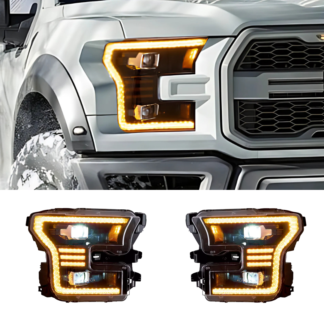 Pair 2015-2017 Ford F-150 / LED Headlights