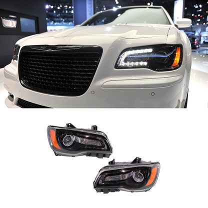 Pair 2011-2023 Chrysler 300 HID / Halogen Headlights Assembly with Bulbs