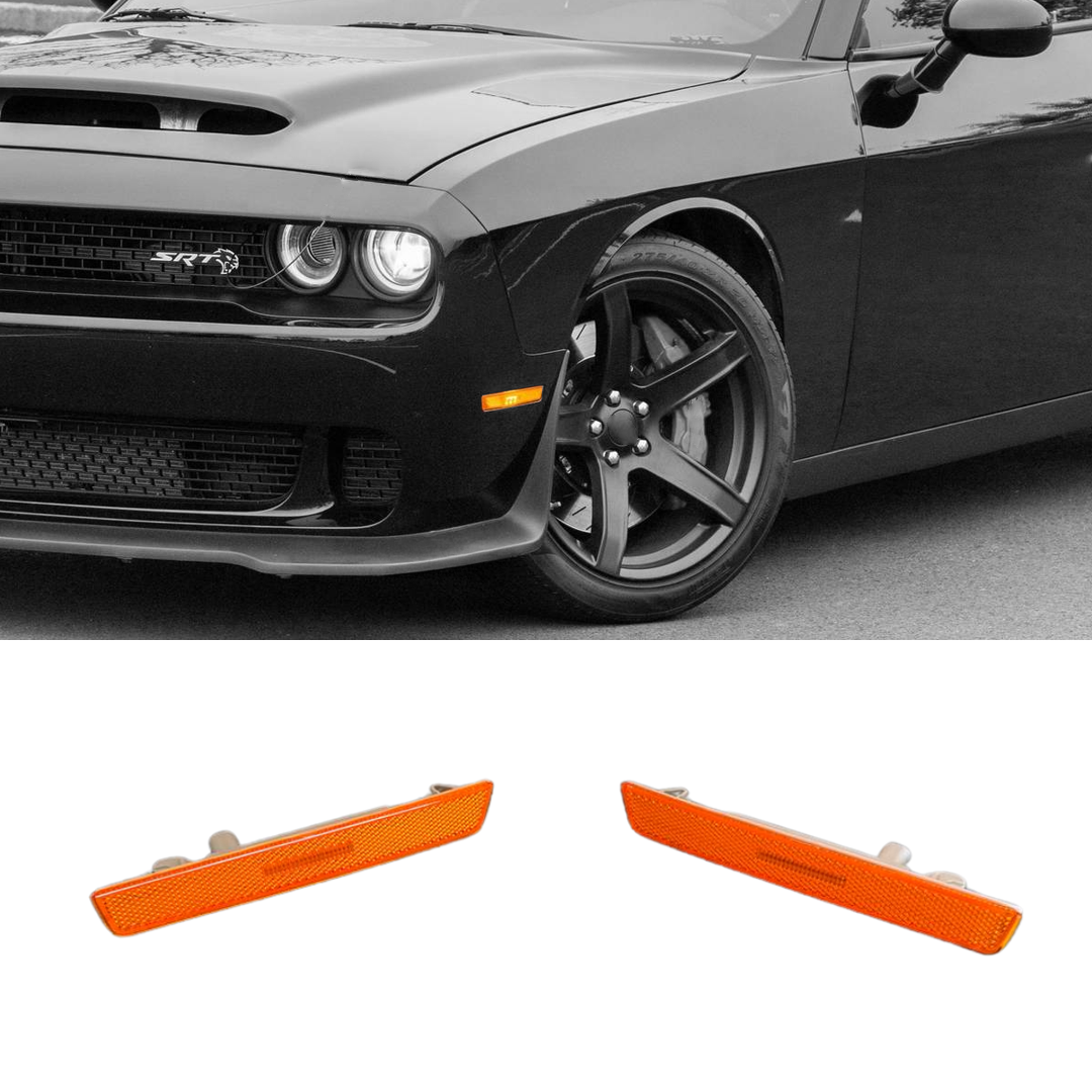 2015-2023 Dodge Challenger / Pair Side Marker Light Front