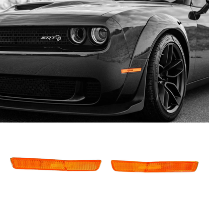 2018-2023 Dodge Challenger / Pair Side Marker Light Front for Widebody