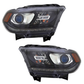 Fits 2014-2020 Dodge Durango / Headlights Assembly with Bulbs