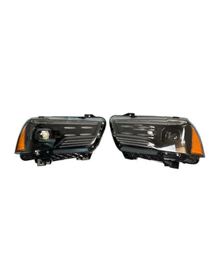 Pair 2011-2014 Dodge Charger HID / LED RGB Multicolor Headlights