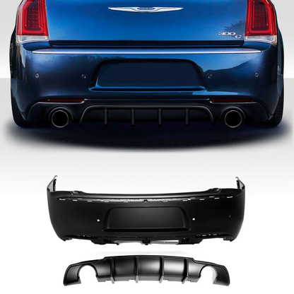 2016-2023 Chrysler 300 / Rear Bumper with Diffuser