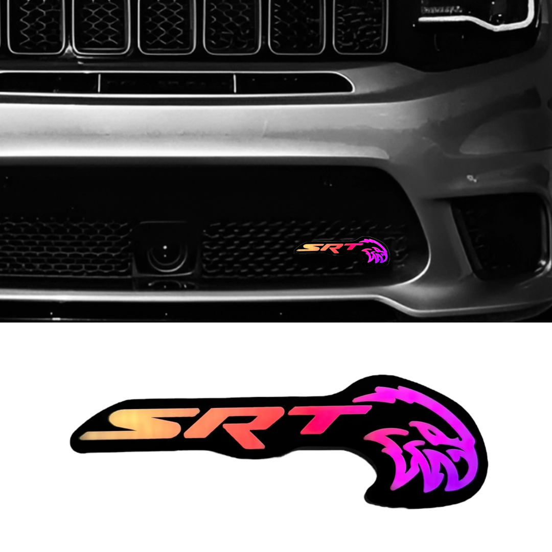 Tracking Emblems 2008-2023 SRT Trackhawk Emblem Logo / RGBW Flow Series LED Badge