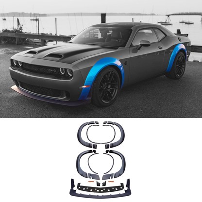 2008-2023 Dodge Challenger / Demon Wide Fender Flares with Front Lip For Hellcat to Demon