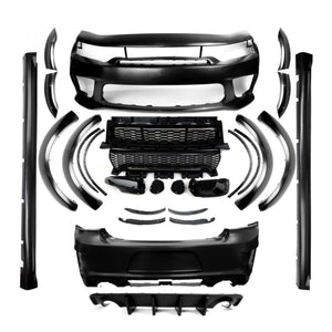 2015-2023 Dodge Charger Full Complete / SRT Hellcat Widebody Kit Front and Rear Bumper